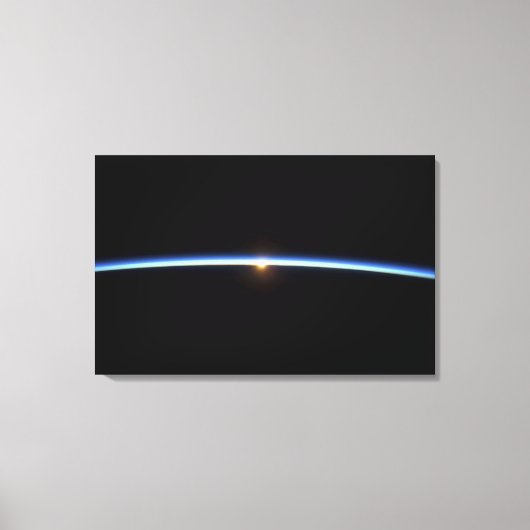 Die dünne Linie der Erdatmosphäre 2 Leinwanddruck (Vorderseite)