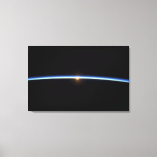 Die dünne Linie der Erdatmosphäre 2 Leinwanddruck