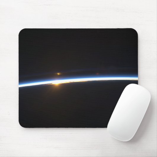 Die dünne Linie der Erdatmosphäre Mousepad (Mit Mouse)