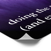 Die dünne Linie zwischen Hingabe und Wahnvorstellu Poster (Ecke)