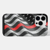 Die dünne rote Linie iPhone Hülle (Rückseite (Horizontal))