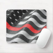 Die dünne rote Linie Mousepad (Mit Mouse)