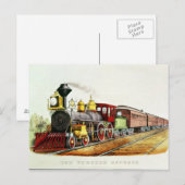 Die durch den Express Postkarte (Vorne/Hinten)