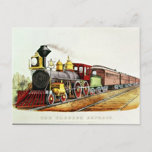 Die durch den Express Postkarte (Vorderseite)