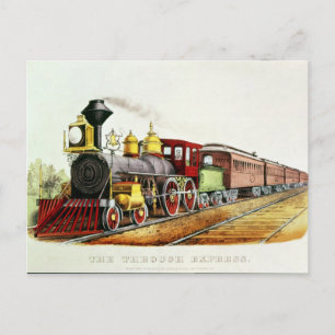 Die durch den Express Postkarte