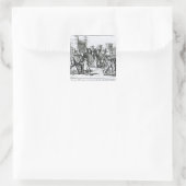 Die Durchführung des Herzogs von Monmouth Quadratischer Aufkleber (Tasche)