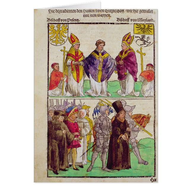 Die Durchführung von Jan Hus (Vorne)