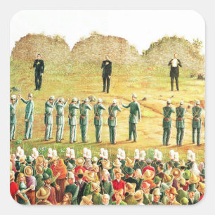 Die Durchführung von Maximilian I Quadratischer Aufkleber