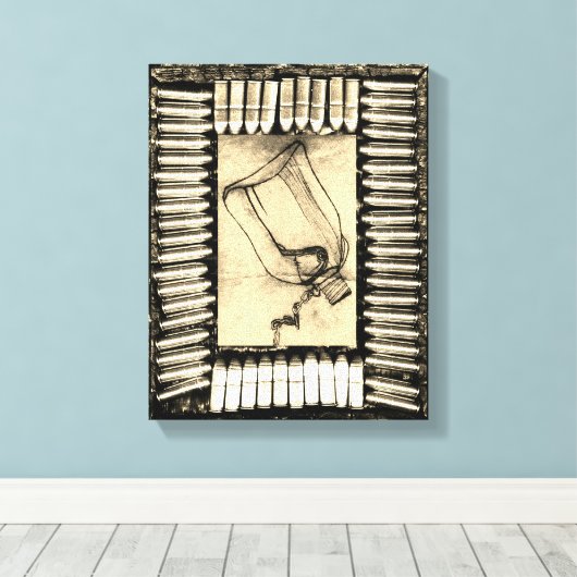 Die Dürre Leinwanddruck (Insitu (Holzboden))