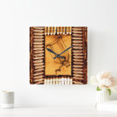 Die Dürre Quadratische Wanduhr (Zuhause)