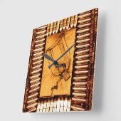 Die Dürre Quadratische Wanduhr (Winkel)