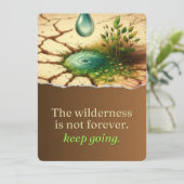 Die Dürre wird nicht ewig dauern (Stehend Vorderseite)