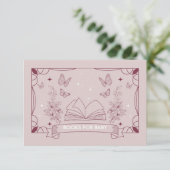 Die Duschbücher der Tochter für die Babyumschließu Begleitkarte (Stehend Vorderseite)