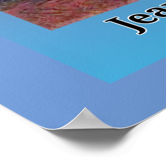 Die Dusche 1850 Plakat (Ecke)