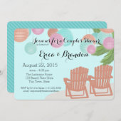 Die Dusche aus Papier Laters Couple Einladung (Vorne/Hinten)