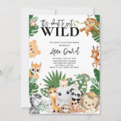 die Dusche des Safari Dschungelbabys steht kurz be Einladung (Vorderseite)