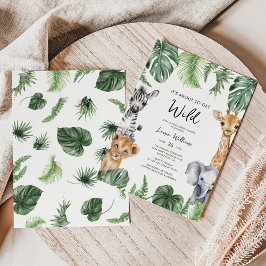 Die Dusche im Jungle Safari Baby Einladung