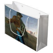 Die Dusche, Jean-Francois Millet Große Geschenktüte (Vorderseite Schrägansicht)