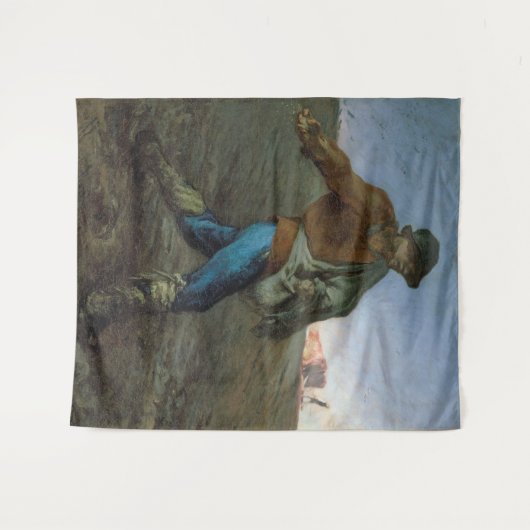 Die Dusche, Jean-Francois Millet Wandteppich (Vorderseite (Horizontal))