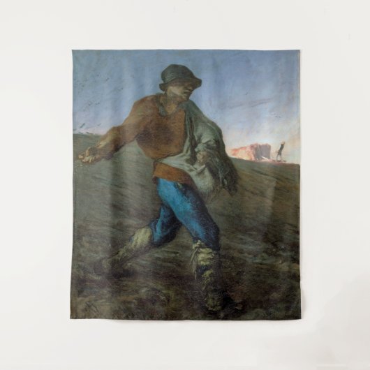 Die Dusche, Jean-Francois Millet Wandteppich (Vorderseite)