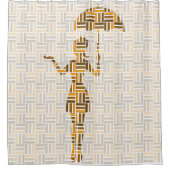 Die Dusche: Regenschirm in der Dusche Duschvorhang (Vorderseite)