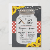 Die Dusche-Verlobung Roter Einladungen (Vorderseite)