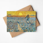 Die Dusche | Vincent van Gogh Karte<br><div class="desc">Die Dusche (1888) von Vincent van Gogh ist ein mächtiges postimpressionistisches Gemälde, das einen Bauer darstellt, der Samen in einem riesigen Feld unter einem strahlenden gelben Himmel sät. Das Kunstwerk spiegelt Van Gogh's Bewunderung für die Arbeit im ländlichen Raum und seine Faszination für die Zyklen der Natur wider. Die lebhafte...</div>
