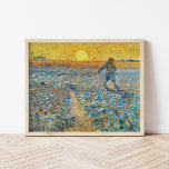 Die Dusche | Vincent Van Gogh Poster<br><div class="desc">Die Dusche (1888) von dem niederländischen Post-Impressionisten Vincent Van Gogh. Originale Kunstwerke sind ein Öl auf Leinwand. Die Landschaft zeigt einen Bauer in einem abstrakten Feld mit der hellgelben Sonne im Hintergrund. Verwenden Sie die Entwurfstools,  um einen benutzerdefinierten Text hinzuzufügen oder das Bild zu personalisieren.</div>