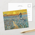 Die Dusche | Vincent van Gogh Postkarte<br><div class="desc">Die Dusche (1888) von Vincent van Gogh ist ein mächtiges postimpressionistisches Gemälde, das einen Bauer darstellt, der Samen in einem riesigen Feld unter einem strahlenden gelben Himmel sät. Das Kunstwerk spiegelt Van Gogh's Bewunderung für die Arbeit im ländlichen Raum und seine Faszination für die Zyklen der Natur wider. Die lebhafte...</div>