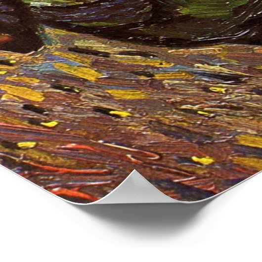 Die Dusche von Vincent van Gogh Poster (Ecke)