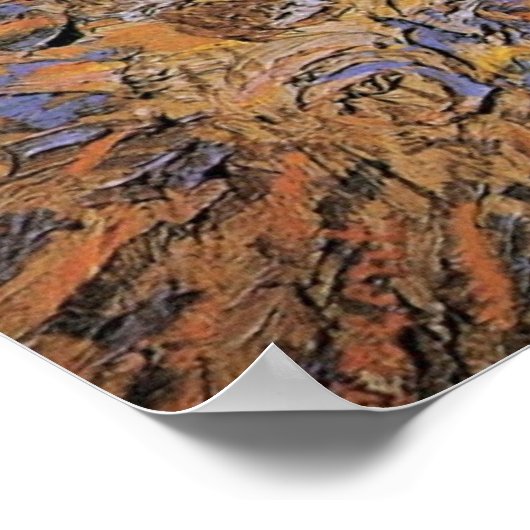 Die Dusche von Vincent van Gogh Poster (Ecke)