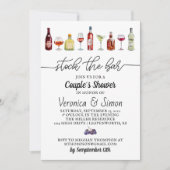 Die Duscheinladung des Bar sichern Einladung (Vorderseite)