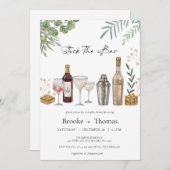 Die Duscheinladung des Bar sichern Einladung (Vorne/Hinten)