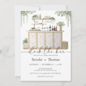 Die Duscheinladung des Bar sichern Einladung (Vorderseite)