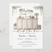 Die Duscheinladung des Bar sichern Einladung (Vorne/Hinten)