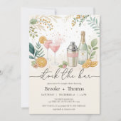 Die Duscheinladung des Bar sichern Einladung (Vorderseite)