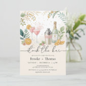 Die Duscheinladung des Bar sichern Einladung (Stehend Vorderseite)