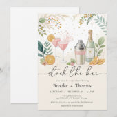 Die Duscheinladung des Bar sichern Einladung (Vorne/Hinten)