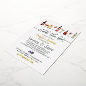 Die Duscheinladung des Bar sichern Folieneinladung (Gedreht)