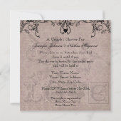 Die Duschen-Einladung des Einladung (Rückseite)