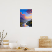 Die dynamische Schönheit der Natur Poster (Küche)