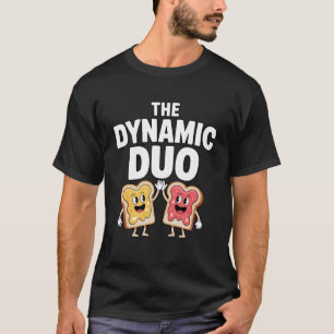 Die dynamischen Lebensmittel-Paare Erdnussbutter T-Shirt