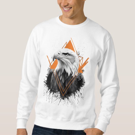Die Eagle Geometric Majestät Sweatshirt (Vorderseite)