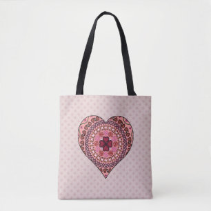 Die Ebenen der Herz-Mehrdruck-Tasche Tasche