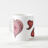 Die Ebenen der Herz-Tasse Kaffeetasse (Vorderseite Links)