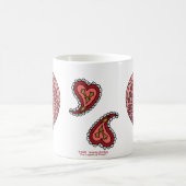 Die Ebenen der Herz-Tasse Kaffeetasse (Mittel)