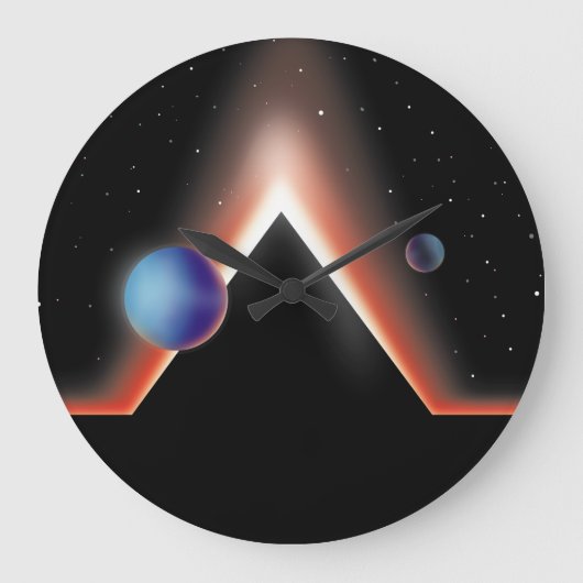 Die Ebenen der Mars Große Wanduhr (Vorderseite)