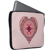 Die Ebenen des Herz-Laptop-Case Laptopschutzhülle (Vorne Rechts)