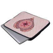 Die Ebenen des Herz-Laptop-Case Laptopschutzhülle (Vorne Knopf)