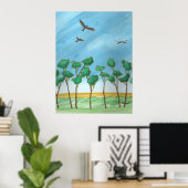 Die Ebenen Poster (Heimbüro)